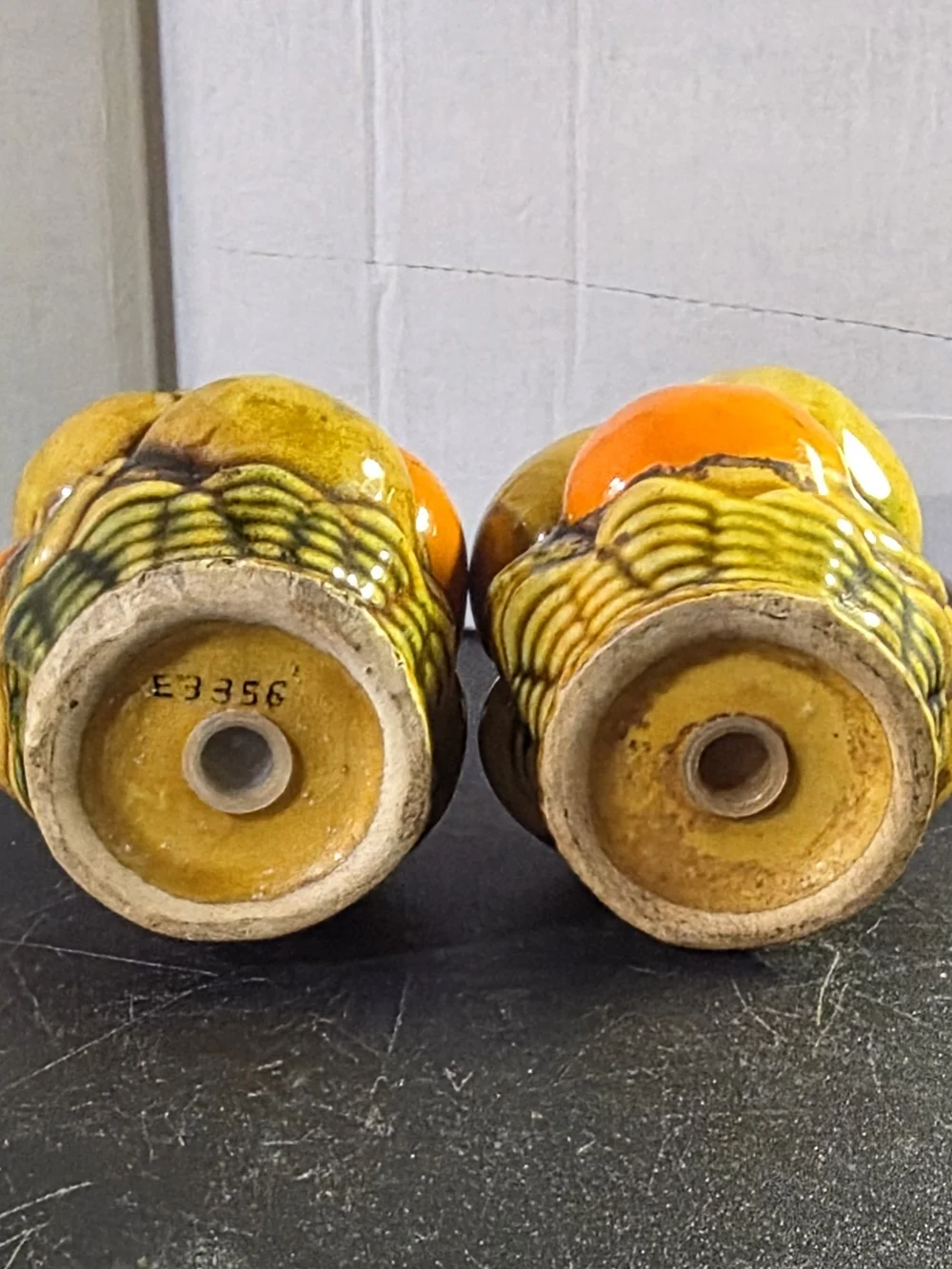 Vintage Inarco Ceramic Orange Spice Salt Pepper Shakers by Inarco (Japan)